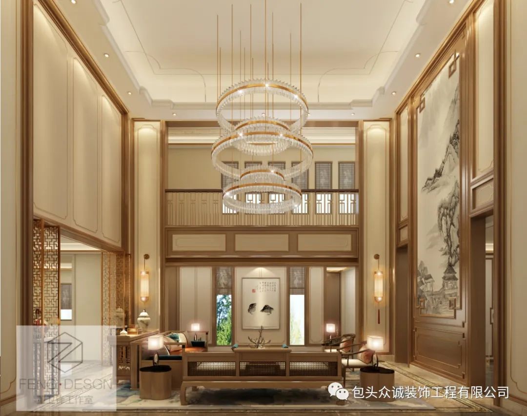 鄂尔多斯新中式住宅丨中国鄂尔多斯丨众诚装饰-13