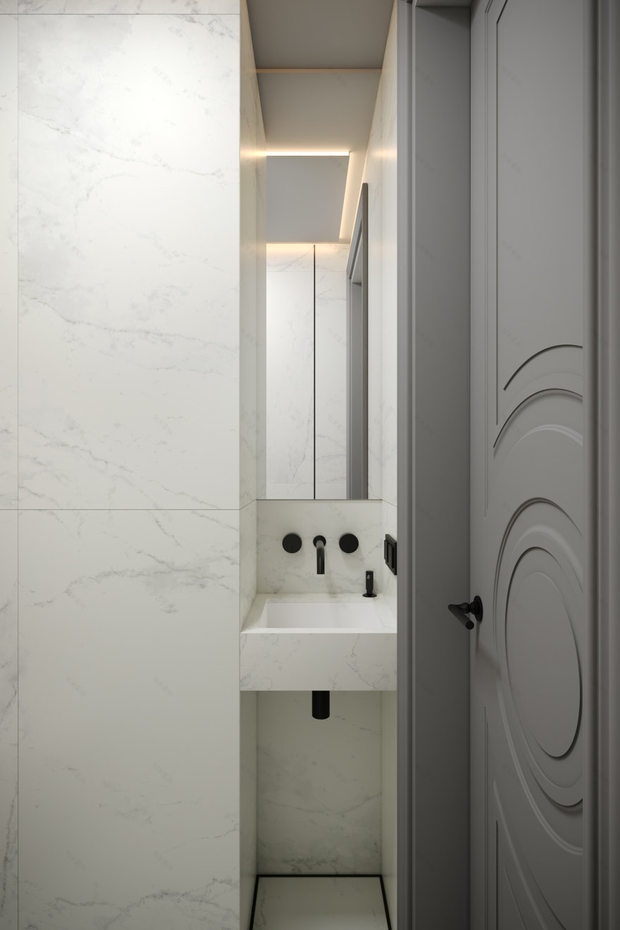 ЖК "RiverSky" 三室公寓可视化项目丨俄罗斯莫斯科-27