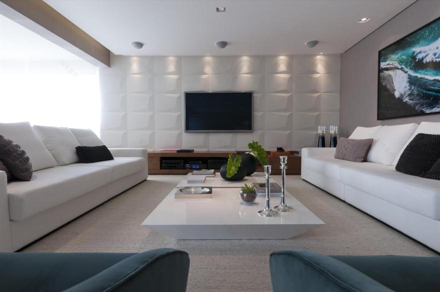 巴西 SP 地区 320 平米公寓设计,融入自动化技术与空间整合-6