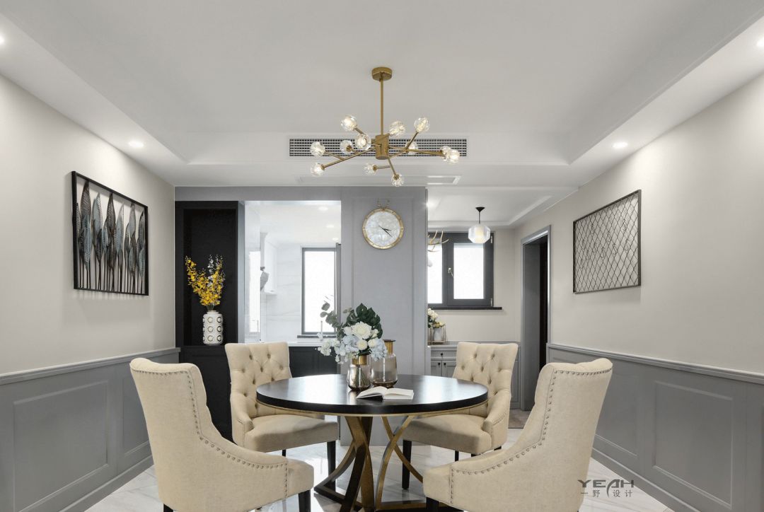 龙湖时代天街 140㎡美式轻奢风，优雅大气空间设计-17