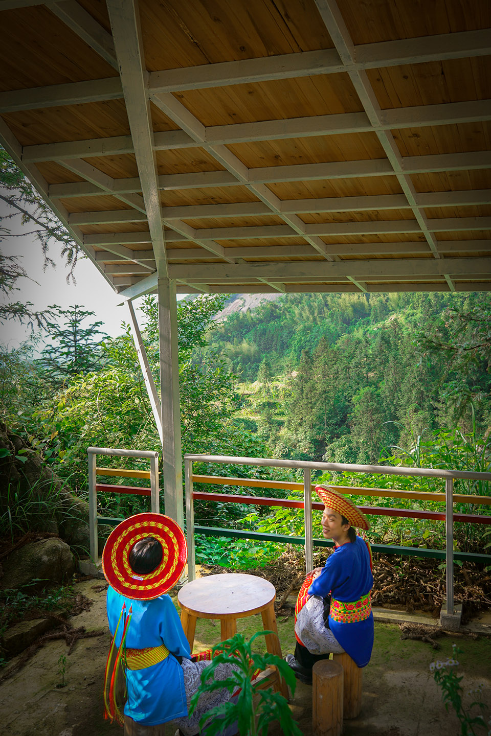 白水洞天,山野几何·白水洞村石瀑间的线性钢亭组群丨中国邵阳丨湖南大学建筑与规划学院-33