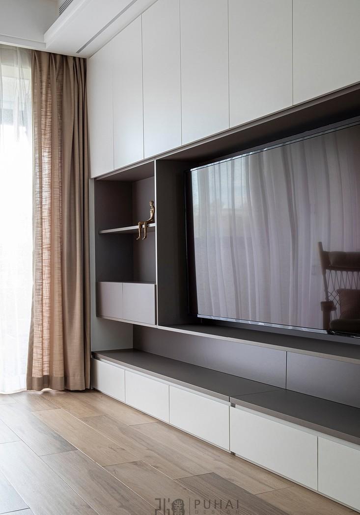 89㎡现代简约三居室，点亮生活的活力橙色沙发-14