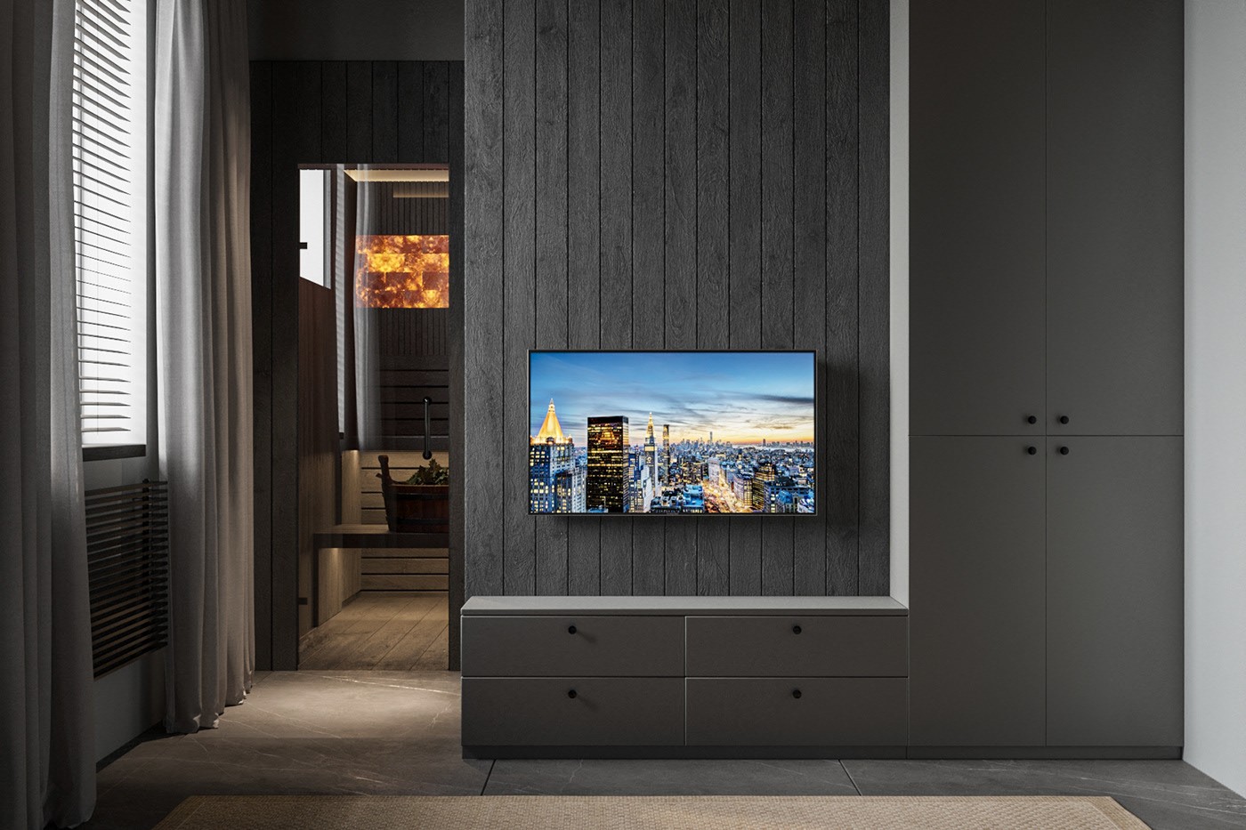 深色系小空间公寓设计-19