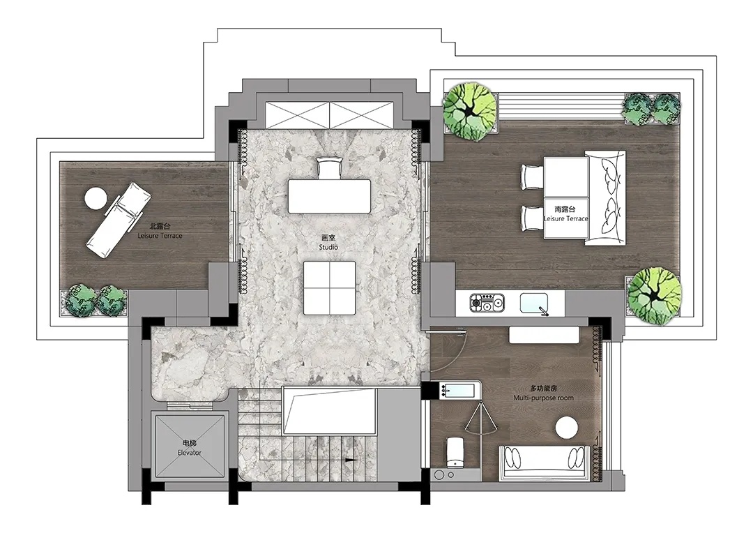 上海780m²空间的剧本|正饰空间设计丨中国上海-49