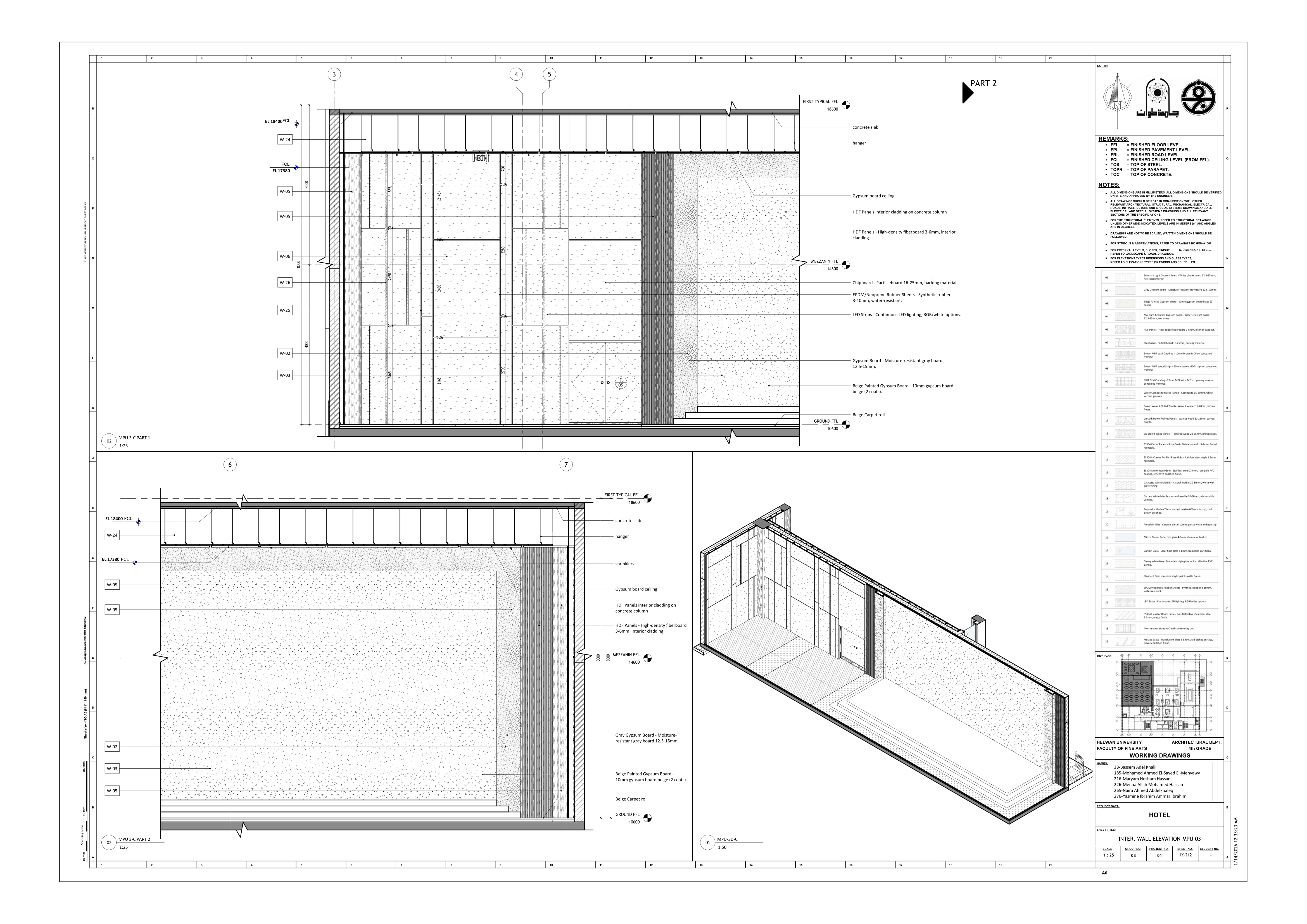 Blue Hotel | 3-Star Hotel Working Drawings-82