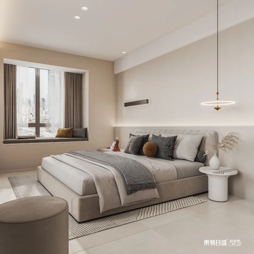 时尚软装+温馨配色，打造200m²现代美居-34