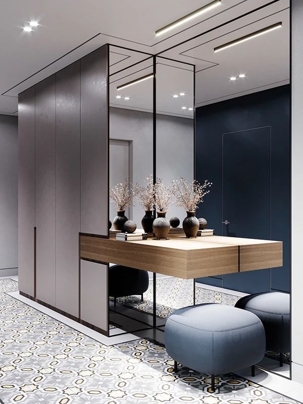 现代简约玄关设计-25