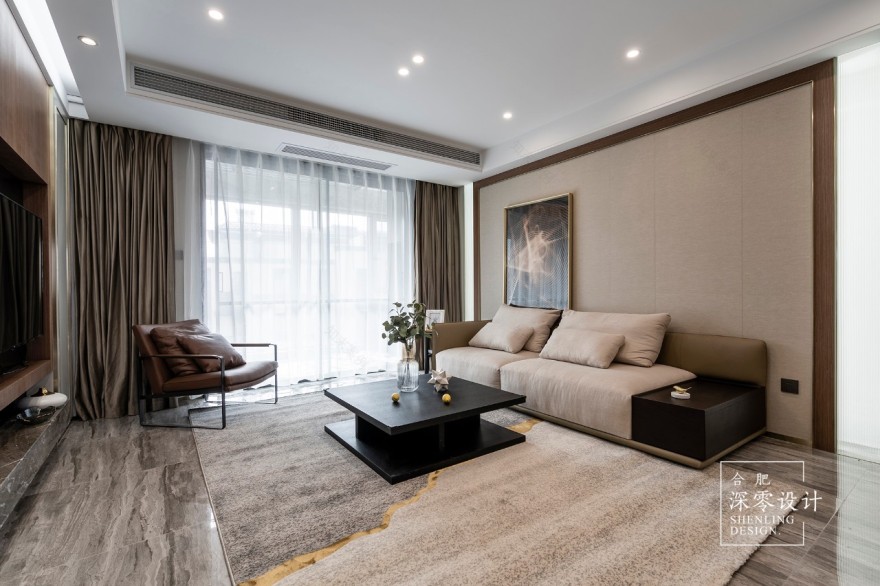 合肥深零设计·现代简中家装设计案例-37