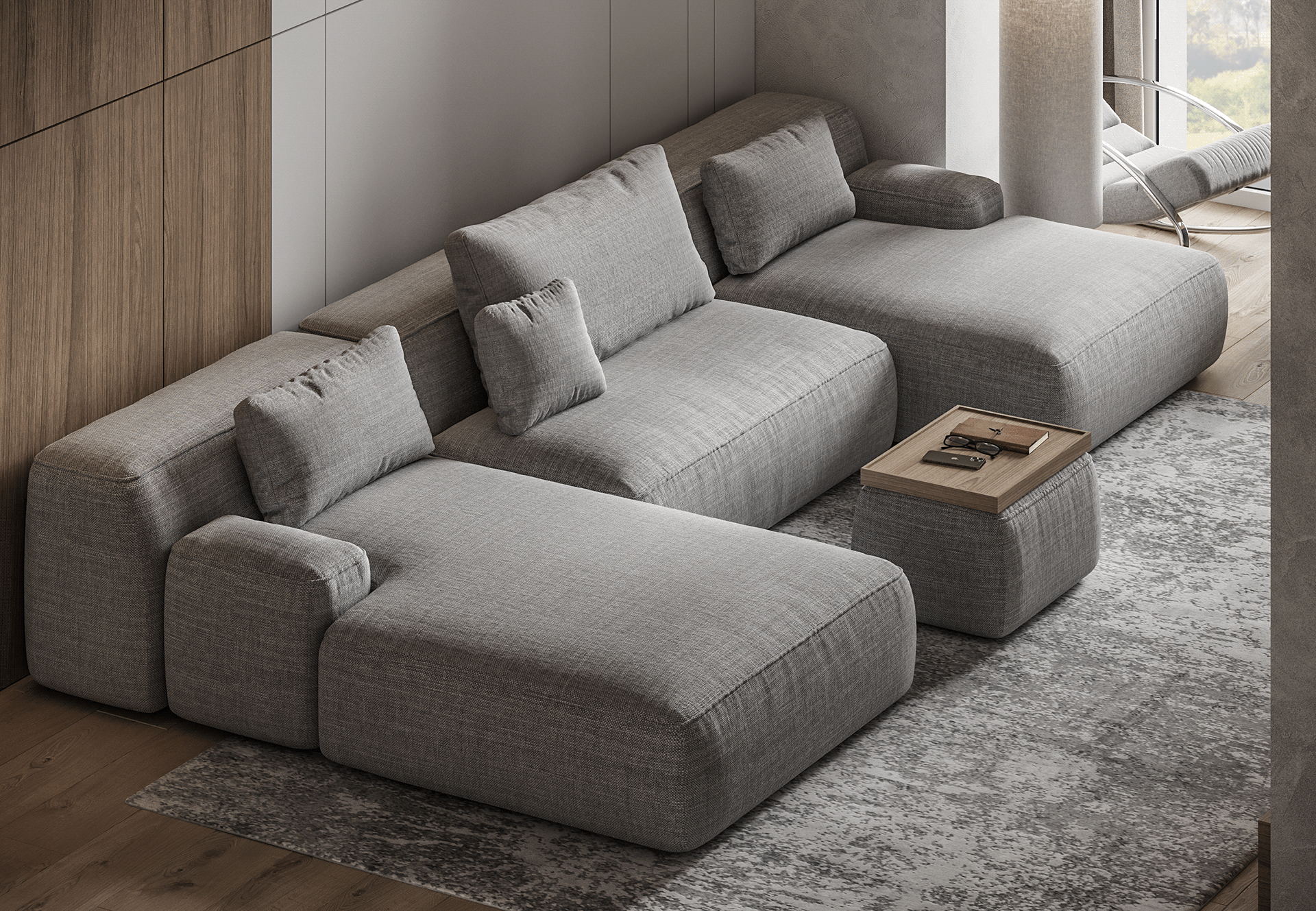 乌克兰75㎡小空间住宅设计-1