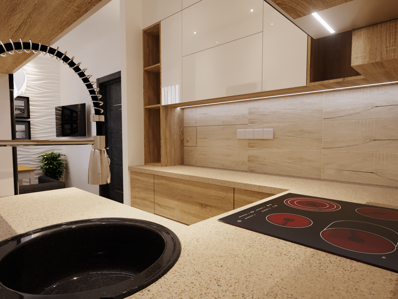 Интерьер кухни 13 кв/м.-4