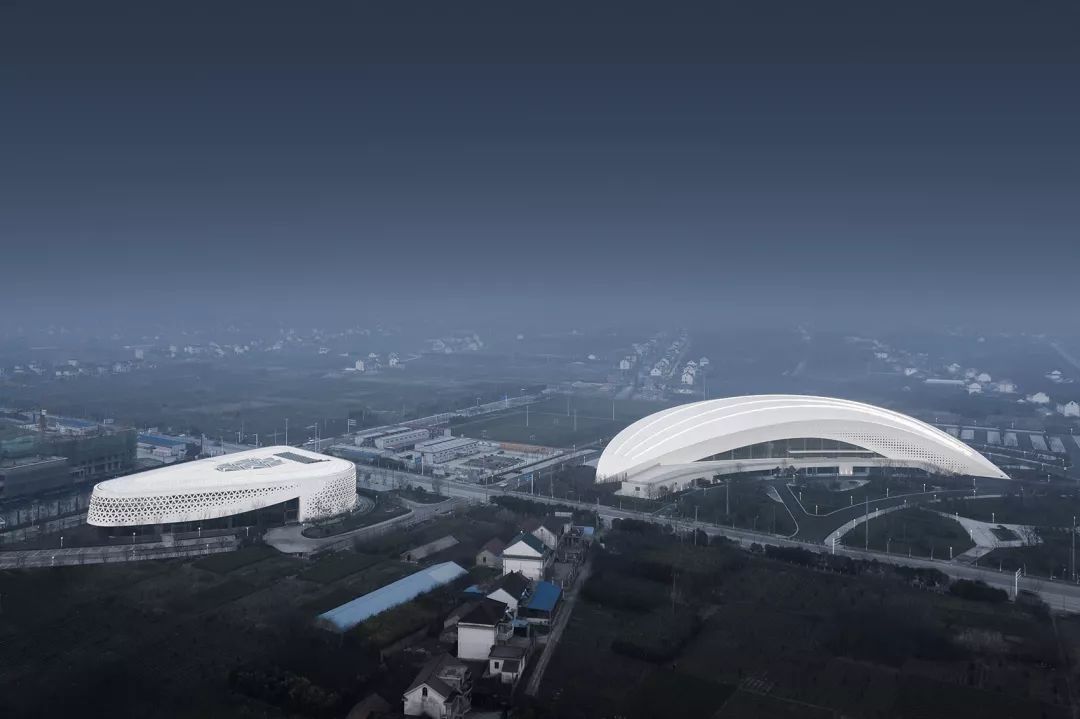 波浪造型下的如东体育中心,活力无限-1