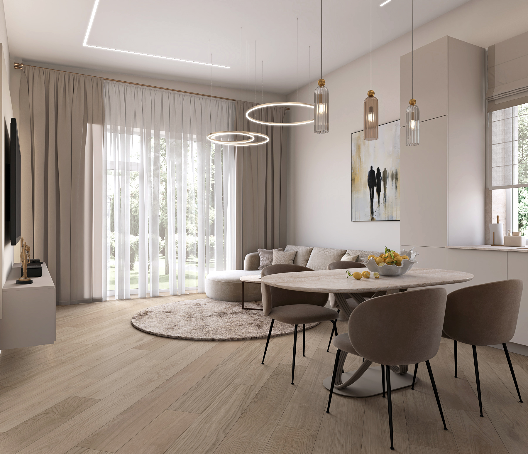 Гостиная-кухня-1