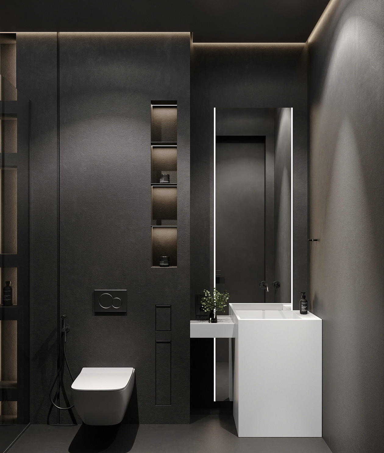 132㎡黑色系住宅设计-24