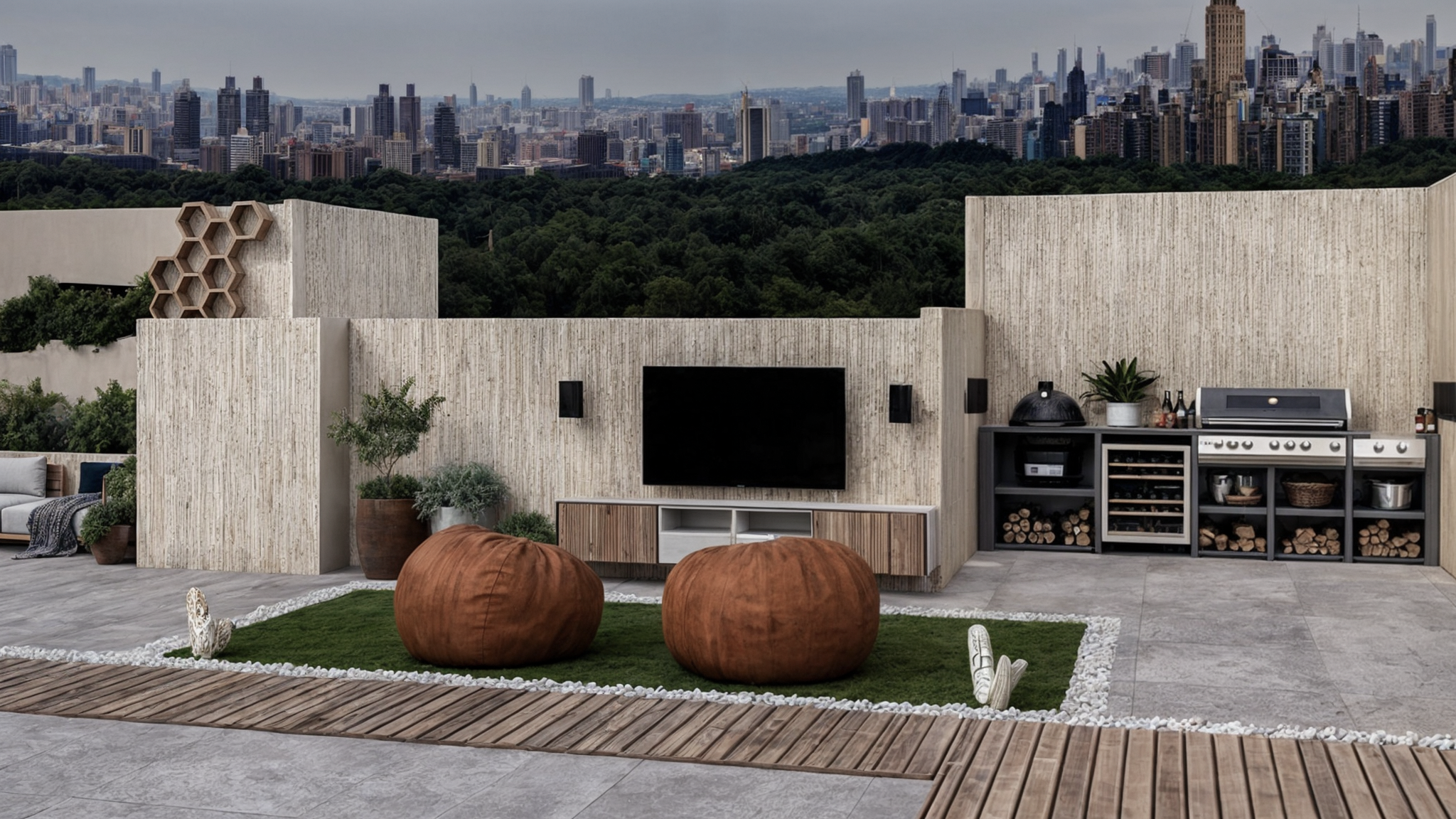 ROOF GARDEN PRIVATE VILLA @MOSTQBAL CITY-3