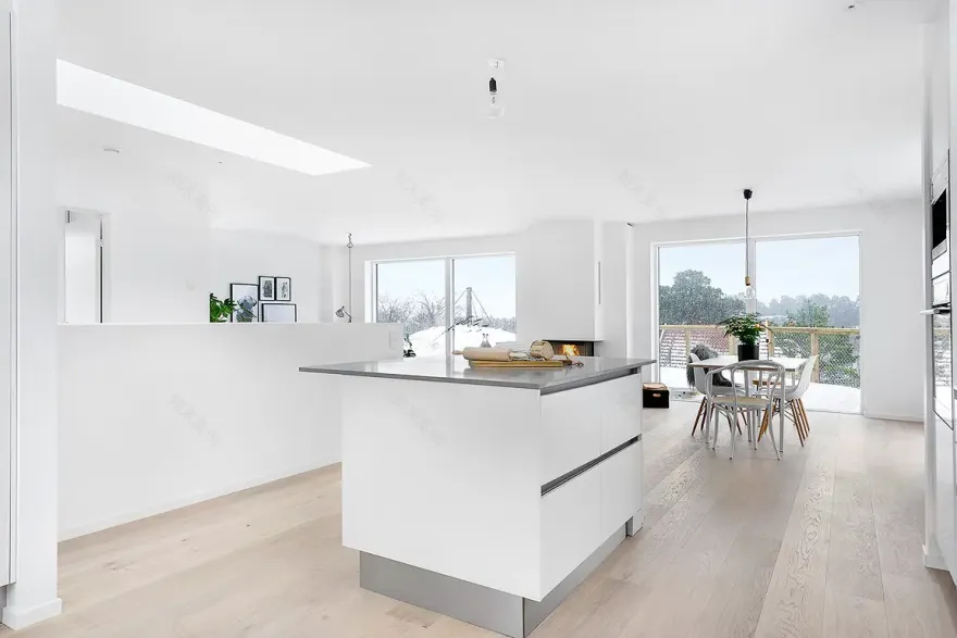 瑞典大空间家居设计,自然材质营造宽敞舒适氛围-16