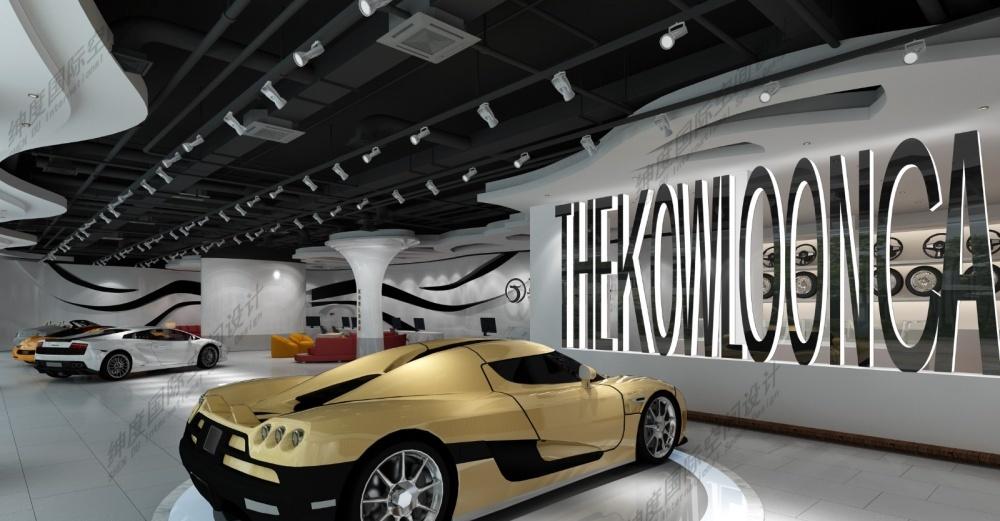 九龙名车馆奢华室内设计，尽显名车风范-0