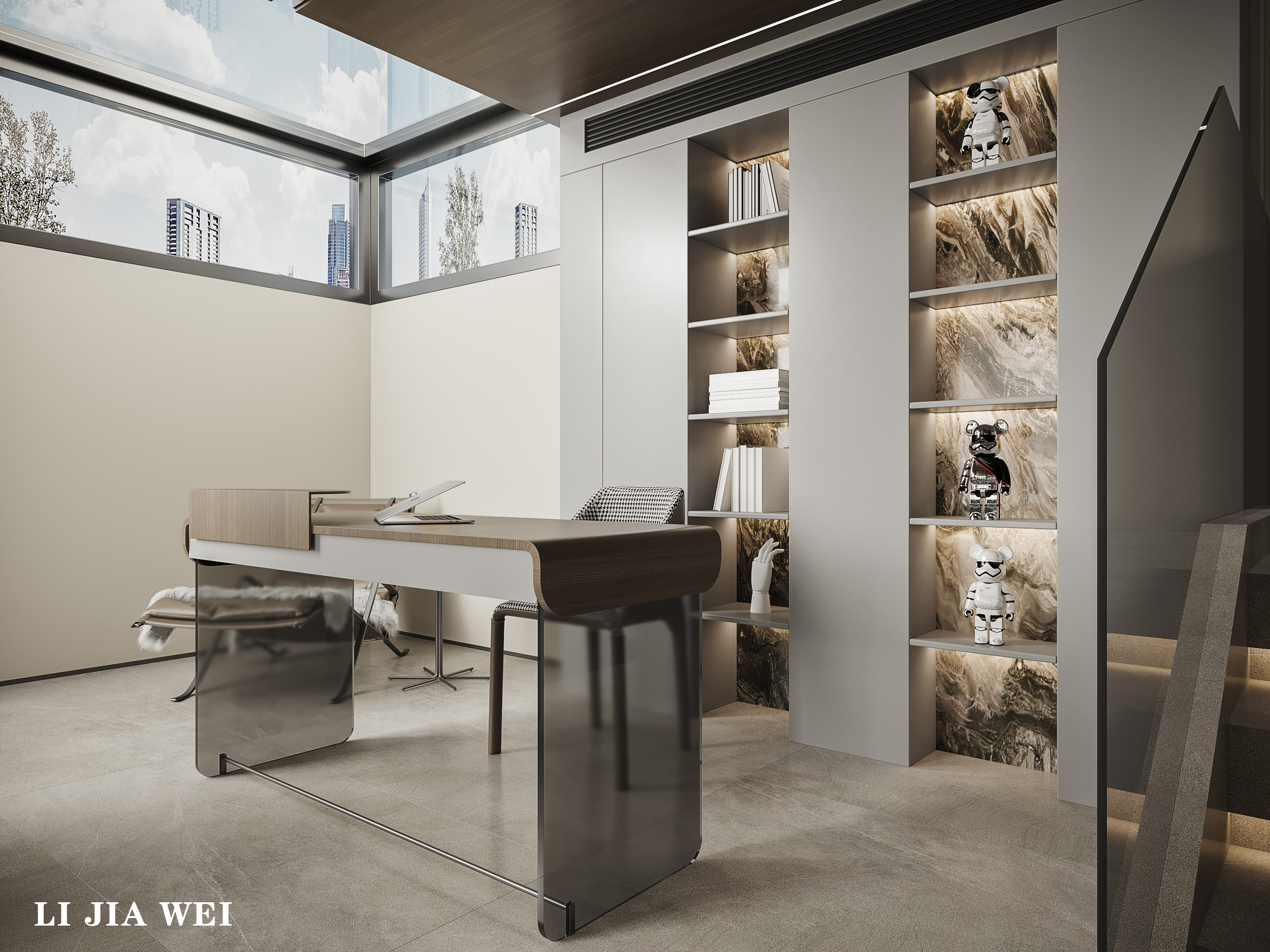 现代客厅餐厅设计-6