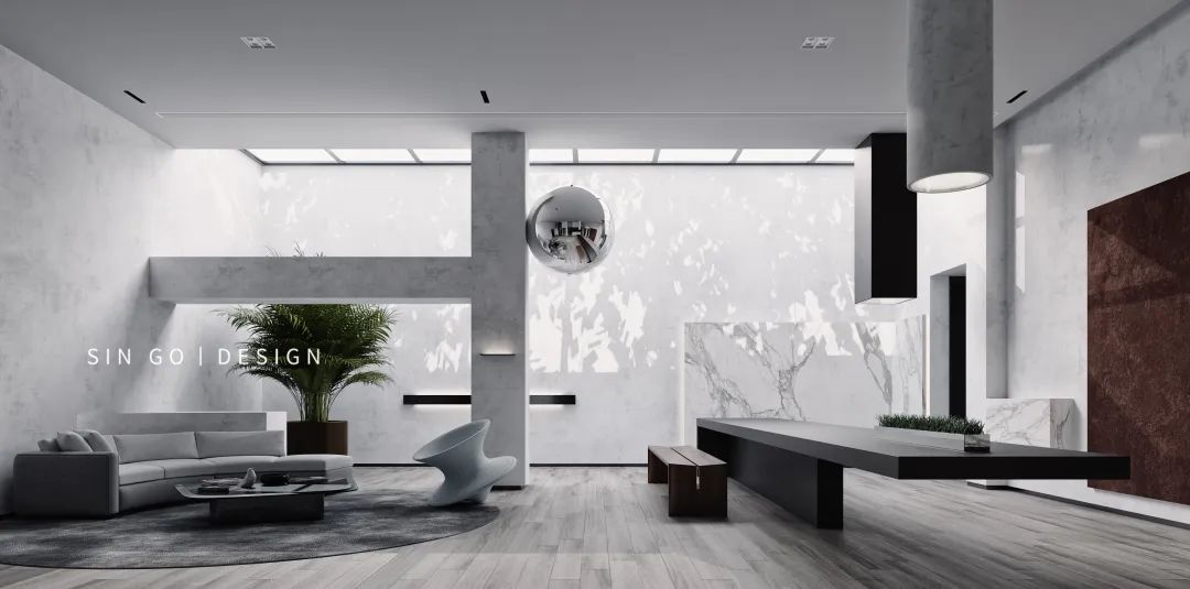 光影共生，艺术勾勒烟火，抽象派画家的现代主义私宅-11