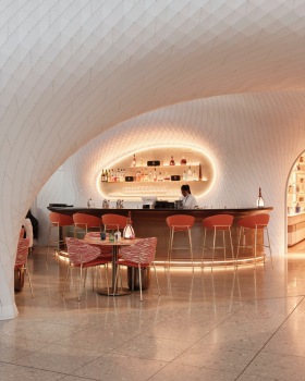 希思罗2号航站楼路易威登体验空间丨英国伦敦丨Marc Fornes,THEVERYMANY,与路易威登建筑部合作