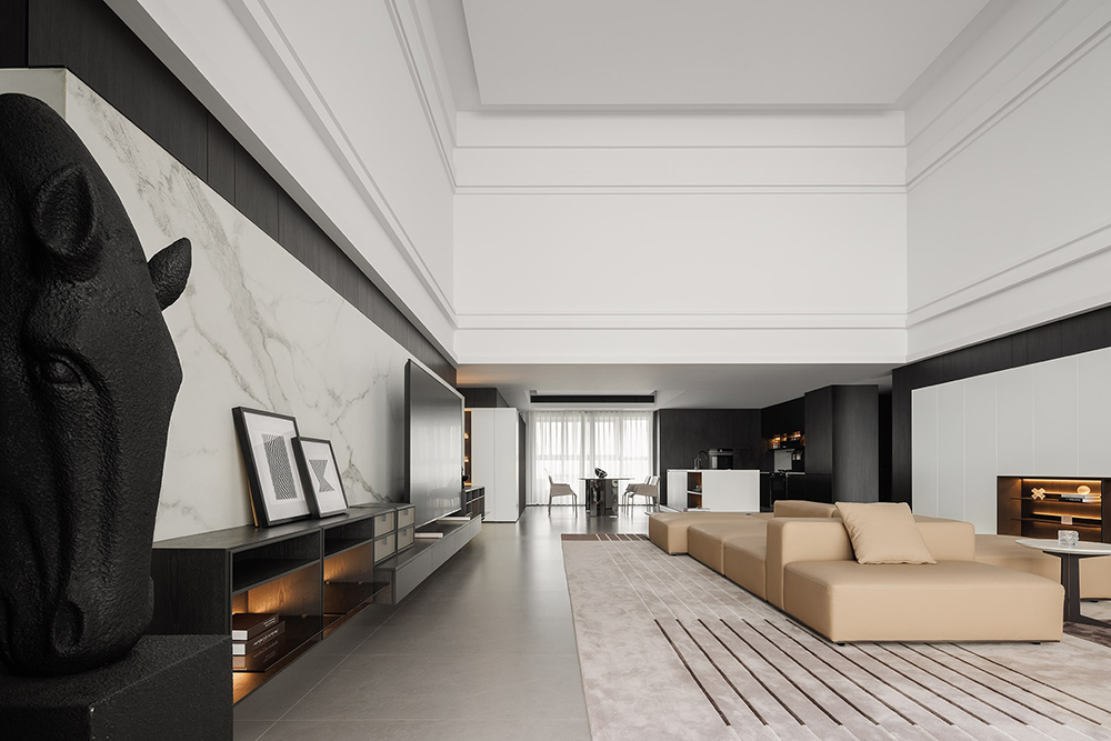 现代简约私宅空间设计丨科盛装饰设计-39