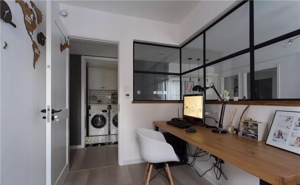 70㎡北欧风小户型设计，功能分区明晰，粉色与灰色搭配尽显精致-8