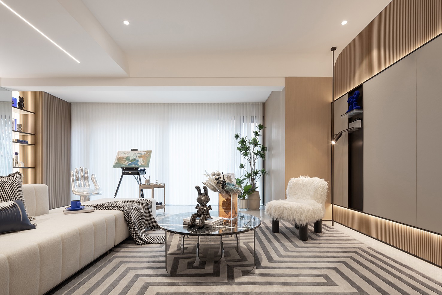 建业×滨河上郡样板间丨中国商丘丨河南素颜软装设计有限公司-9