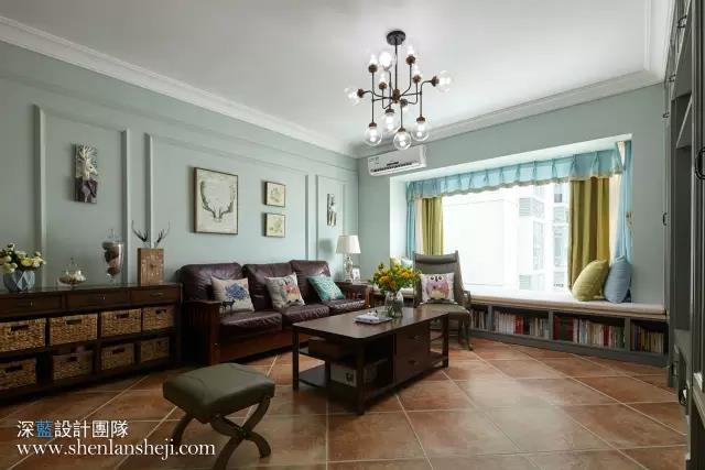 夏日抹茶——120㎡简约美式小清新-24