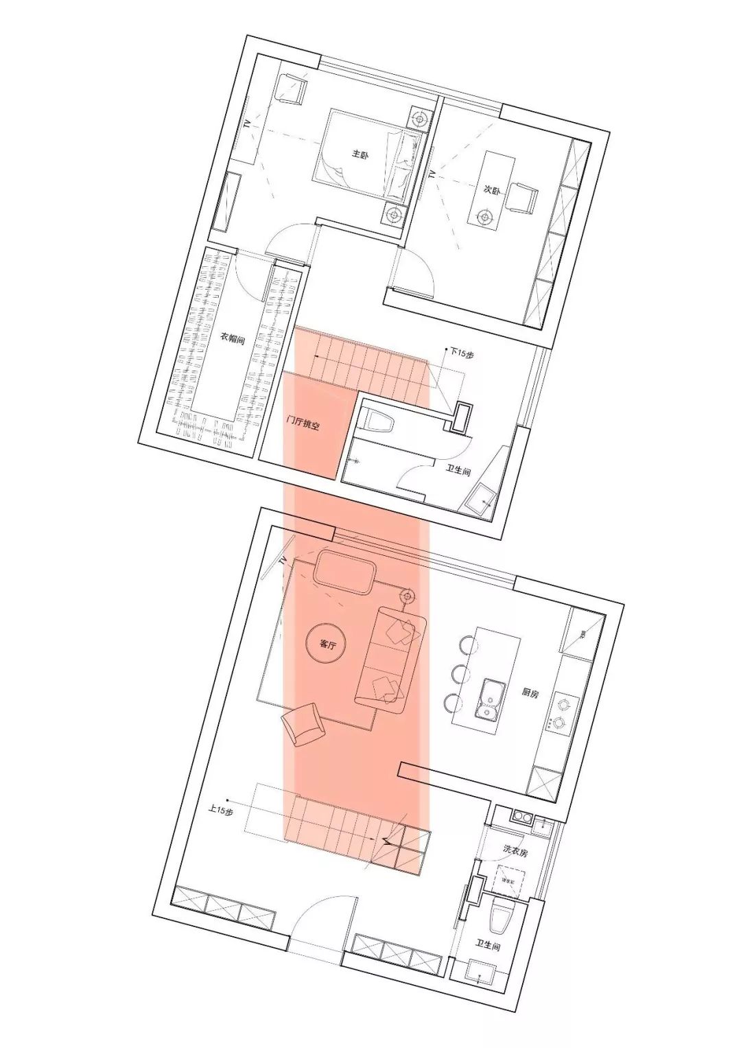 好酷！上海潮爸辣妈的92㎡Loft，后现代“悬浮”楼梯能做玄关能储物，大写的服气！ 缤视智造-6