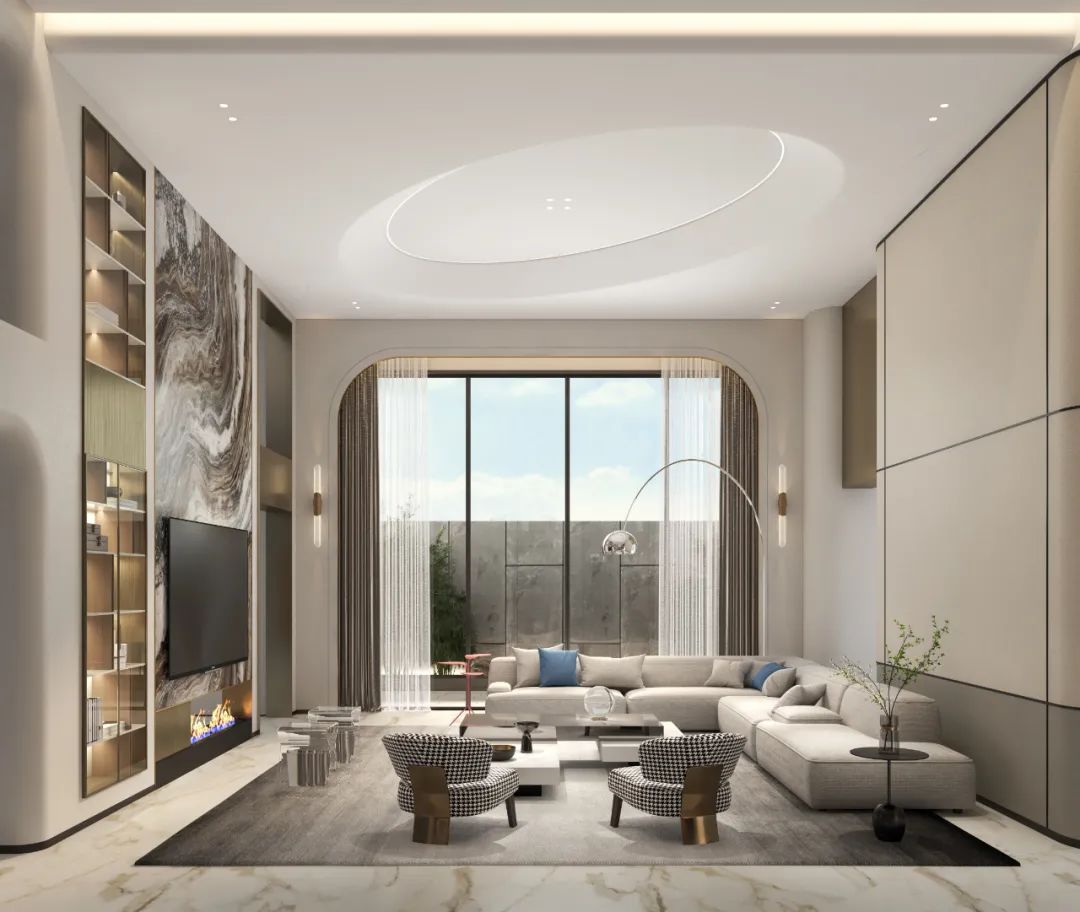 折衷主义的优雅住宅 · 金华市私人住宅设计丨中国金华丨OTL 本体建筑空间设计-12