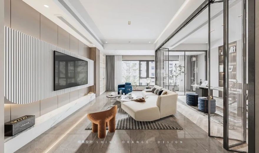 《橙熹设计》-《白云里》 | 现代北欧风格,开放空间设计,充满生活气息-39