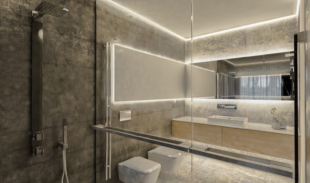 莫斯科奢华双层联排别墅设计-42