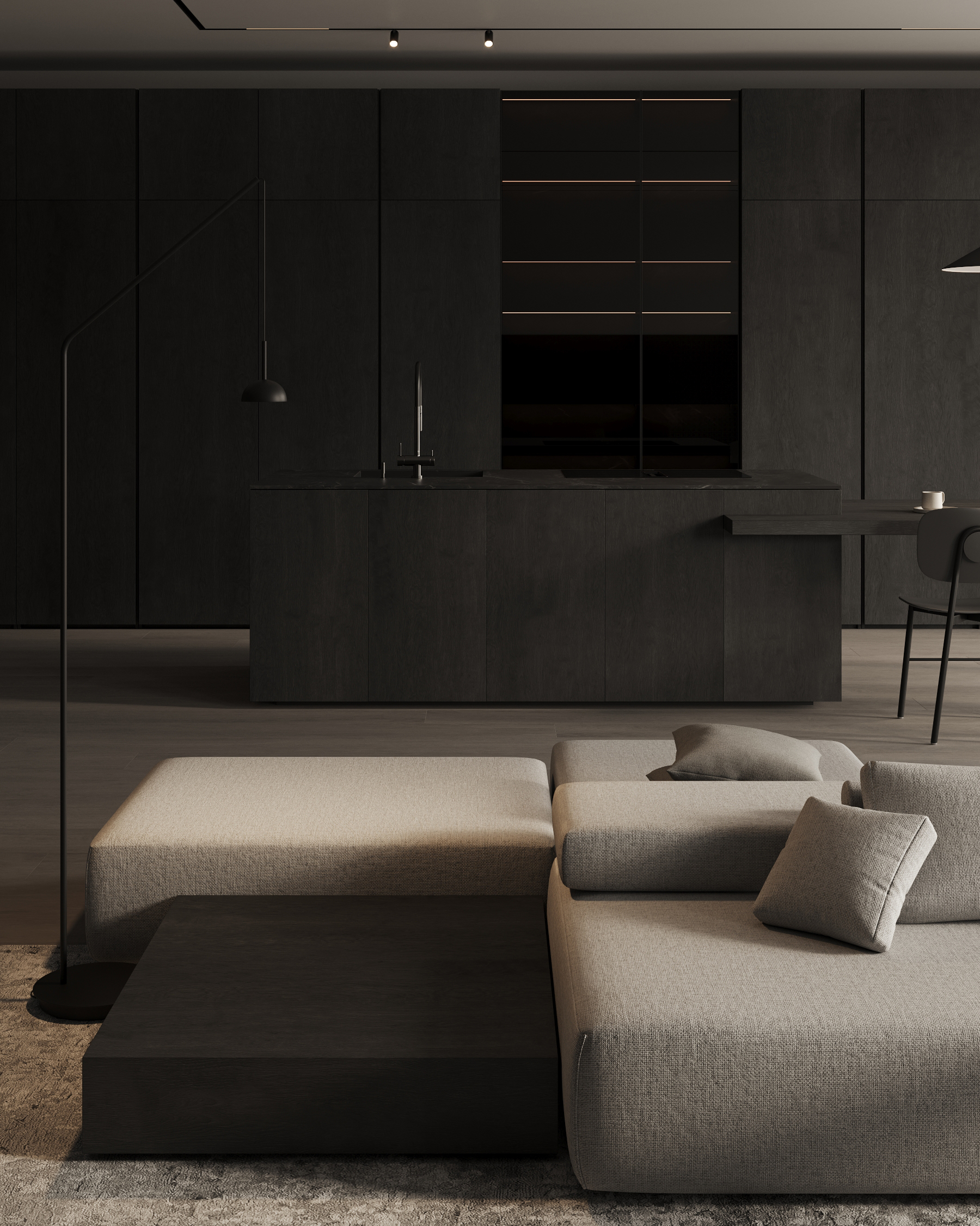 kitchen & living room 3d 场景设计丨Instagram-31