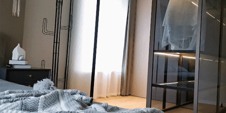 黑白灰工业风的精装房改造-62