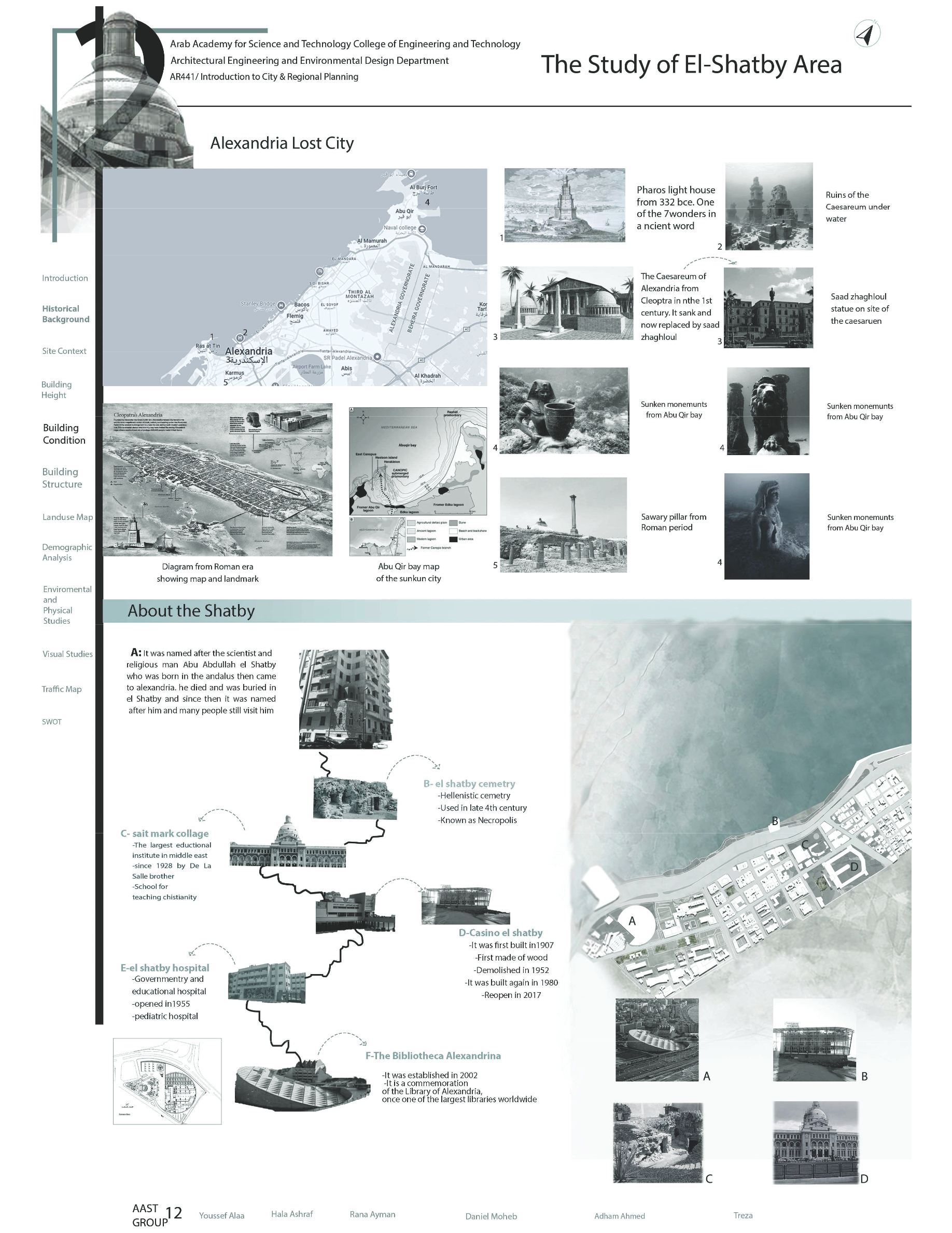 Study Of El  Shatby Area（埃尔沙卜区研究）丨埃及亚历山大丨亚历山大阿拉伯科技与海运学院建筑系-6