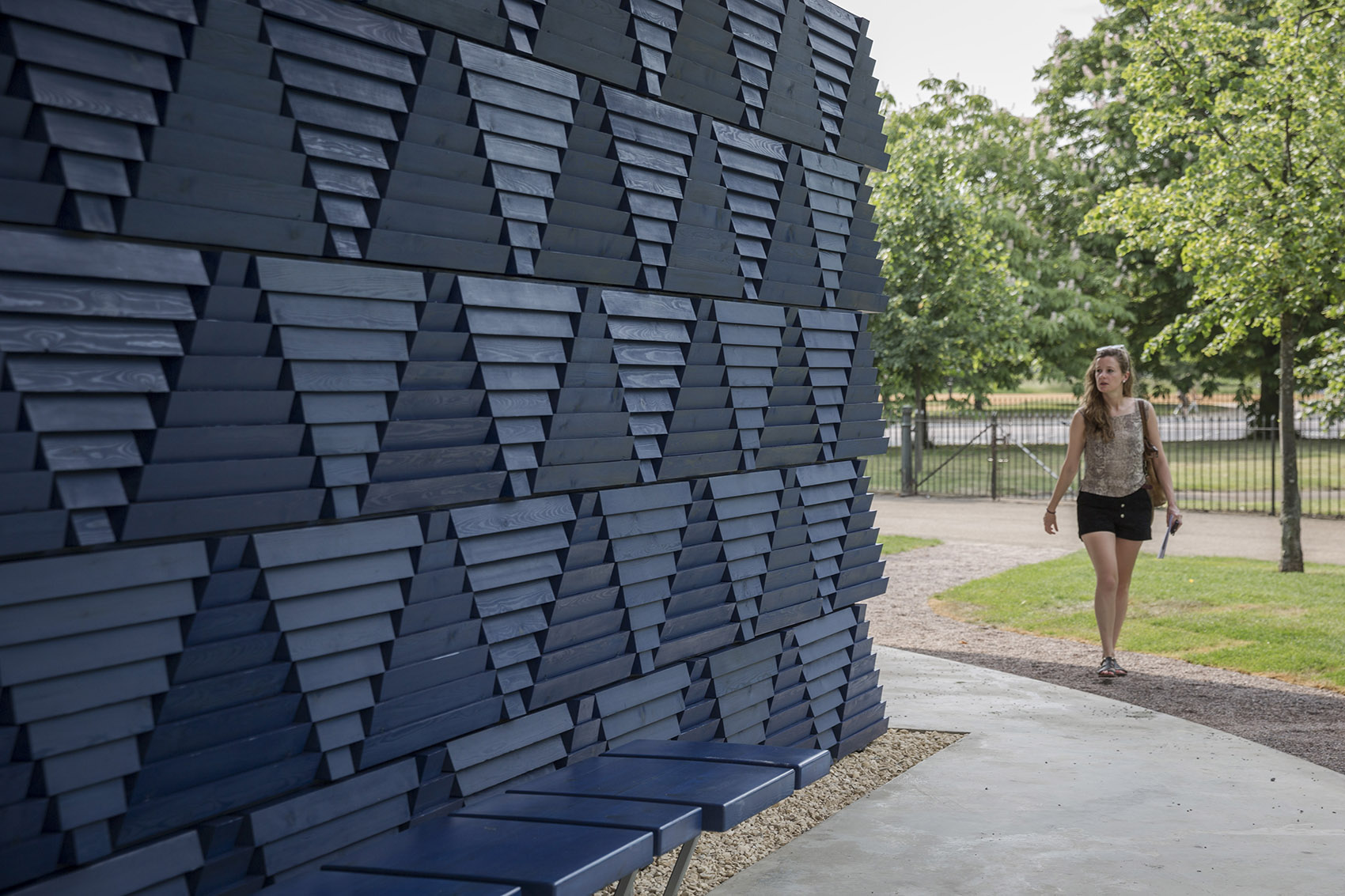 蛇形展厅2017,伦敦 / Kéré Architecture-61