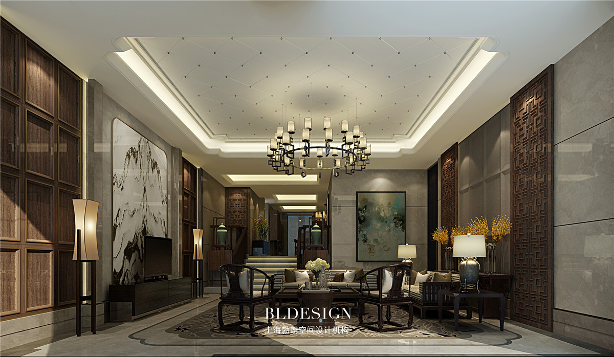 府西雅苑·新中式别墅设计案例-1