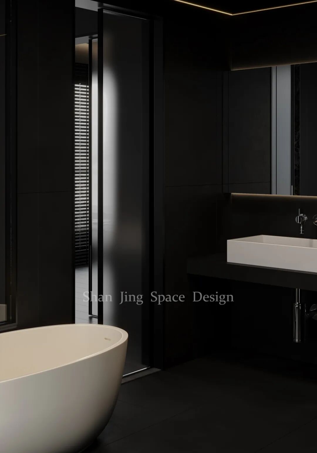 山境空间新案 |暗黑之境 |享受纯粹的墨色空间-94
