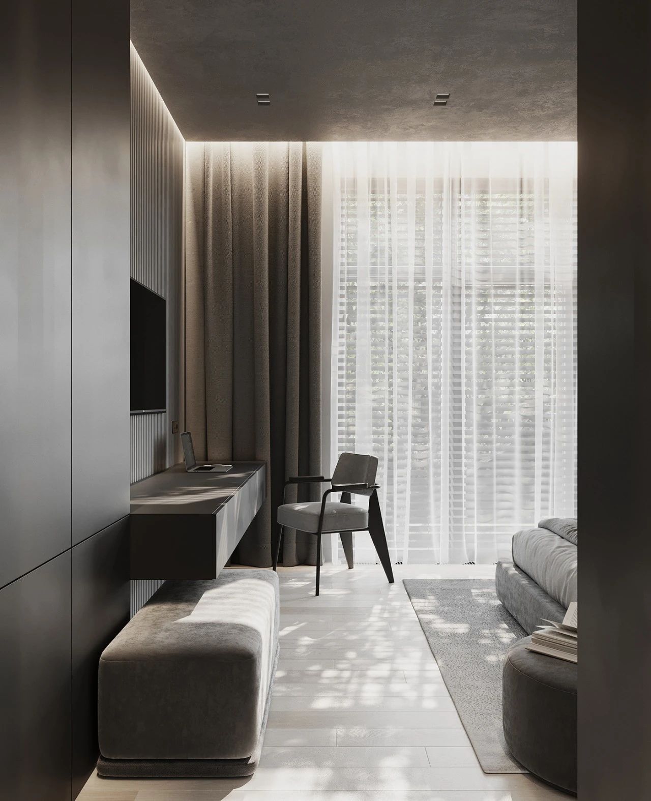 俄罗斯简约优雅公寓设计丨VERITY DESIGN-71