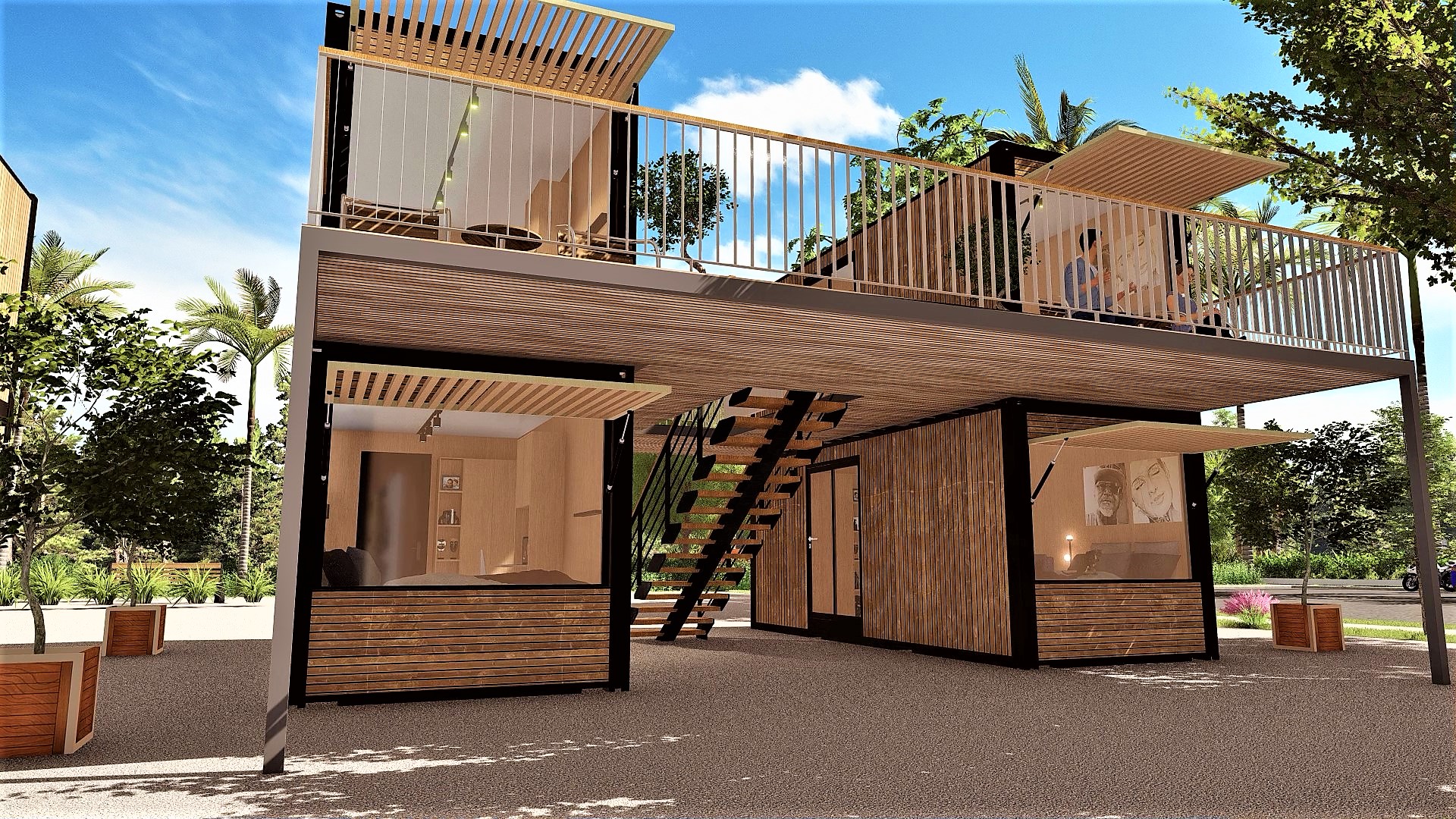 预制模块化集装箱酒店丨Damijan Koprivc-4