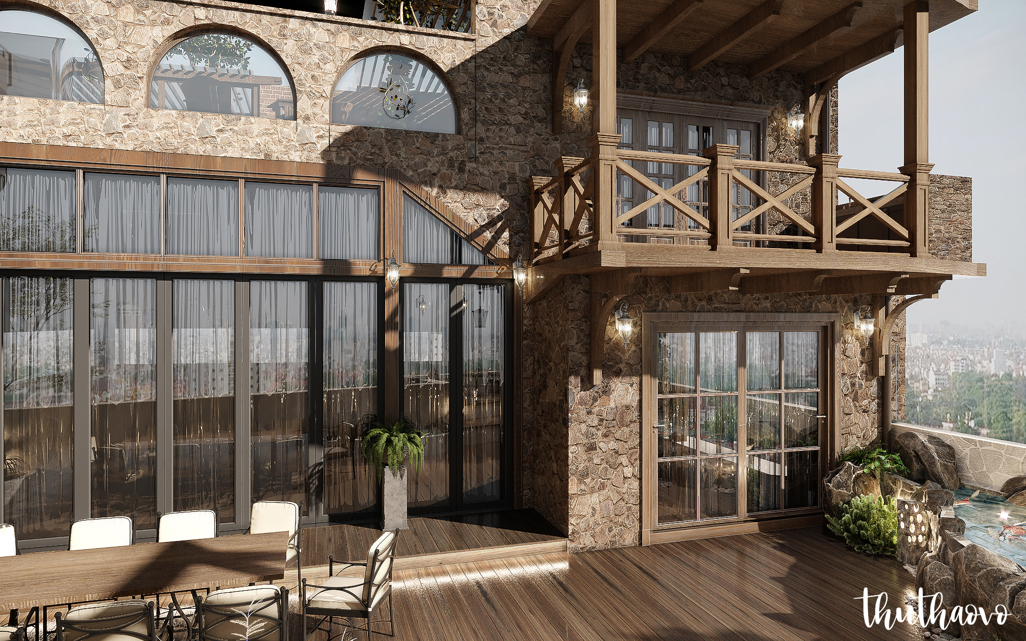 "RUM" ROOFTOP GARDEN RETREAT RUSTIC STYLE-13