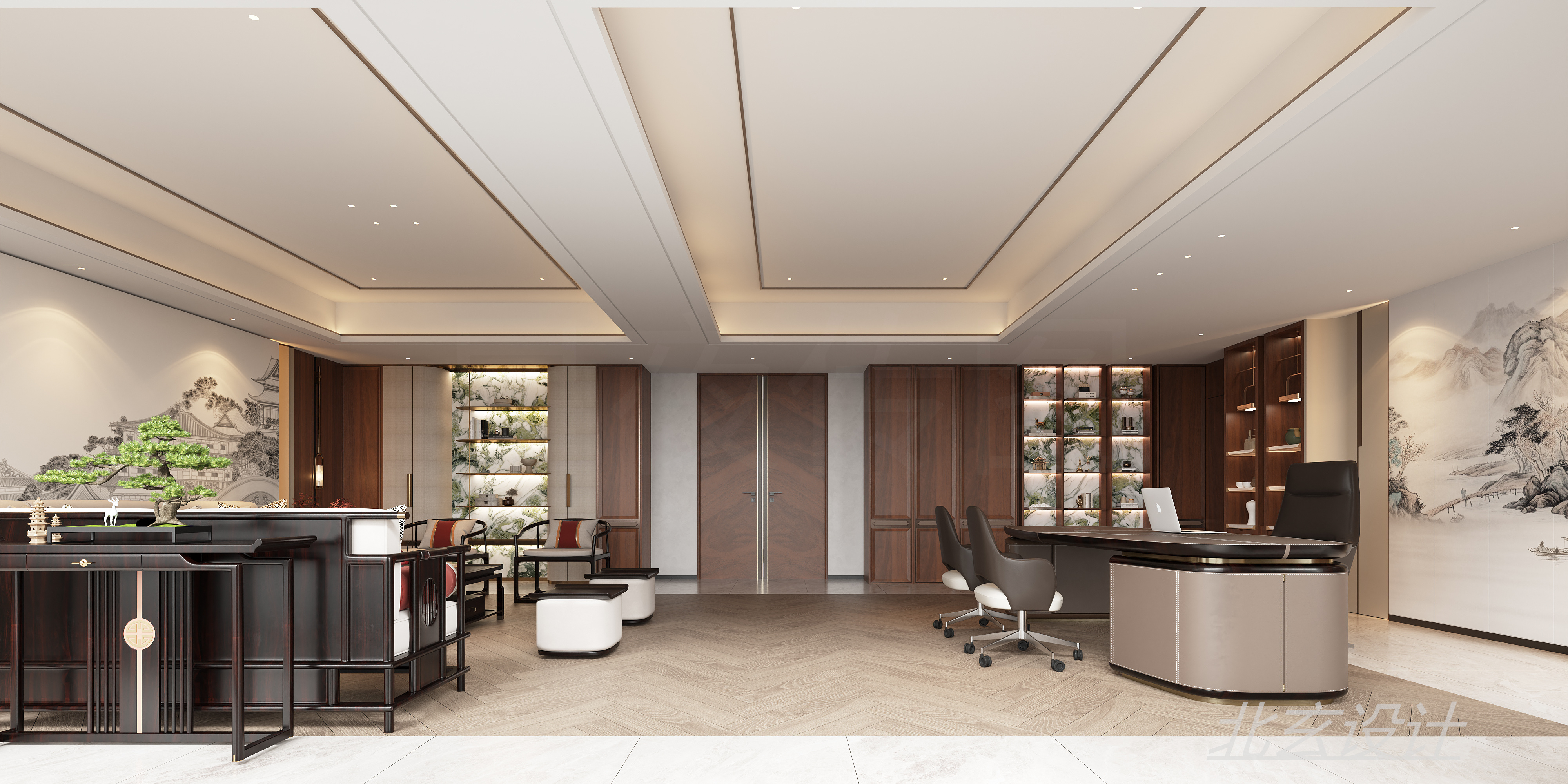 工装-现代新中式办公场所-6