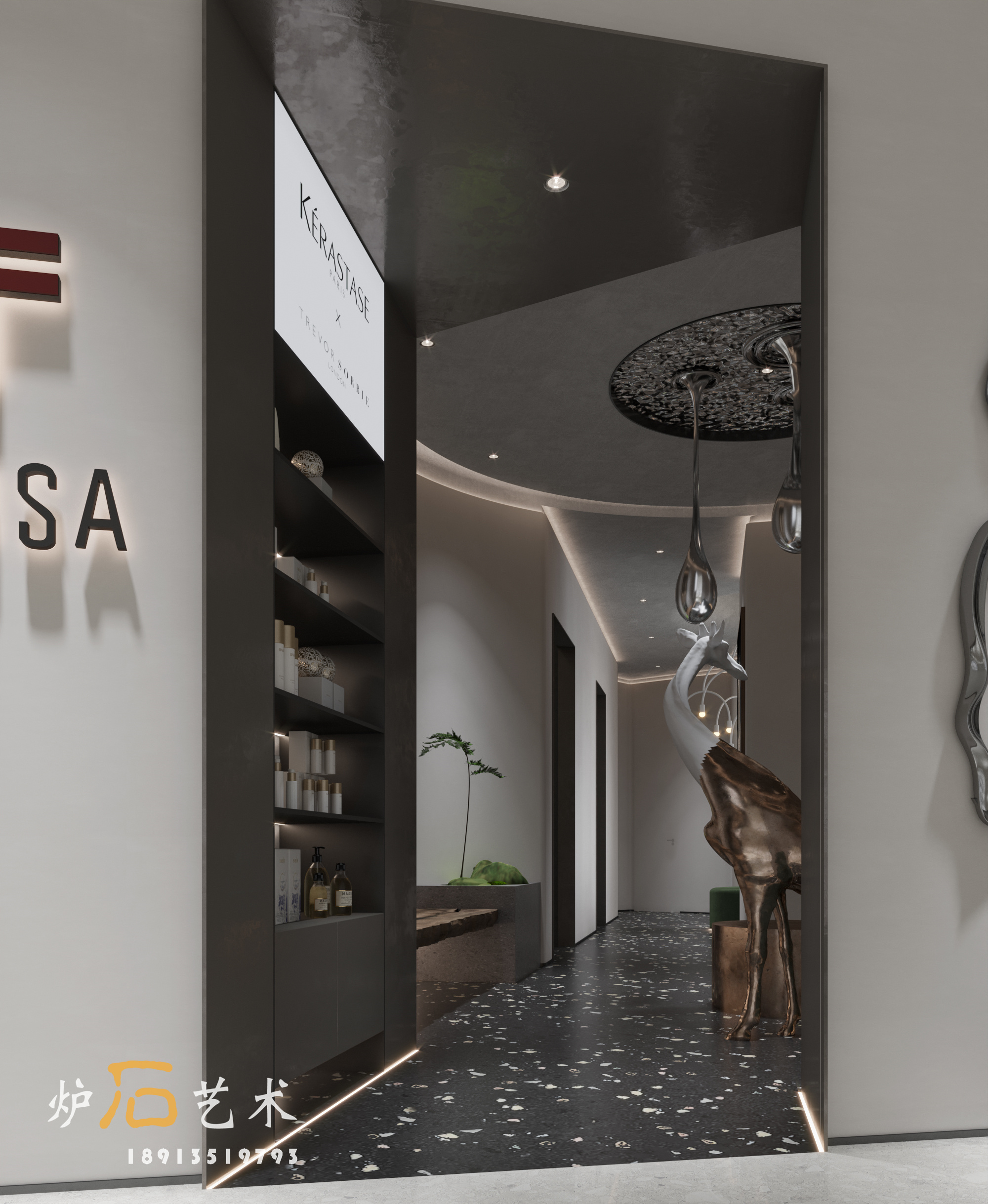 现代平层局部 |炉石艺术-6