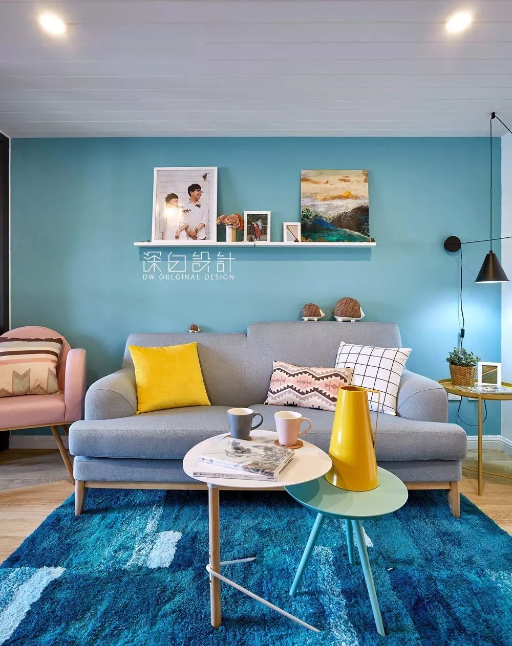 天津 80 平北欧混搭风公寓 | 深白设计的天空之城-22