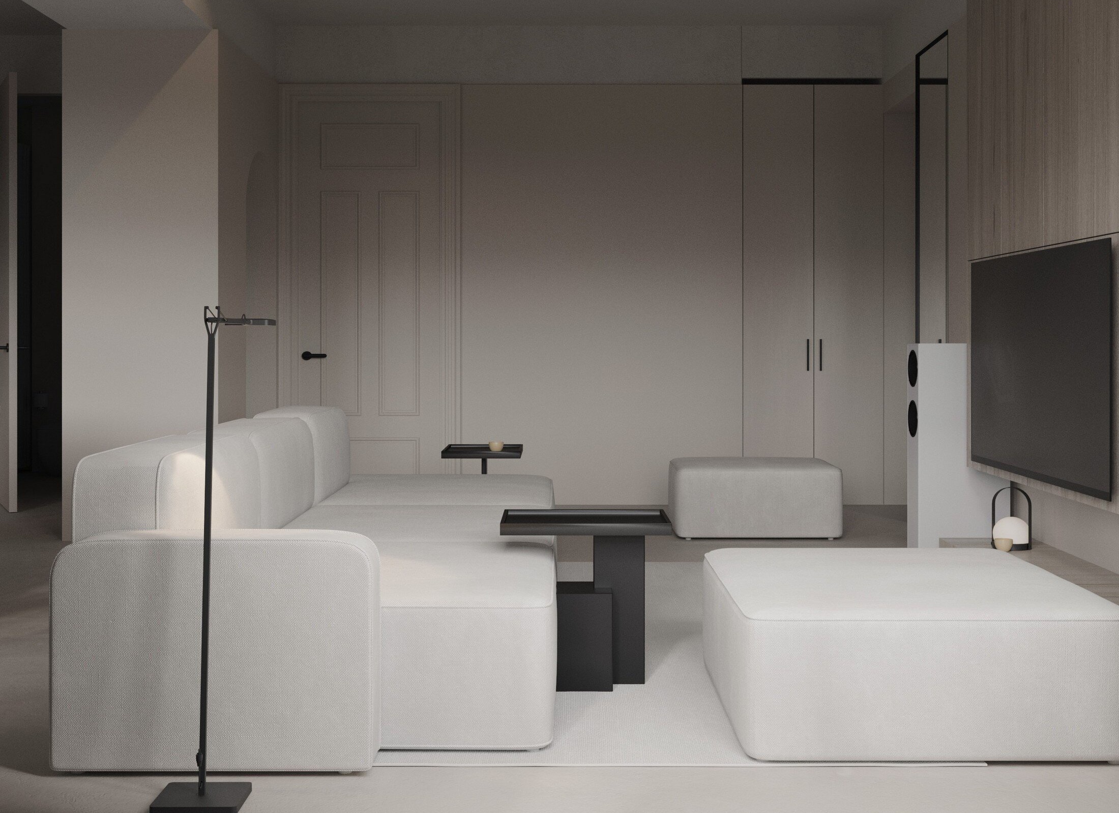 中性色系公寓设计 非凡的生活格调！-2