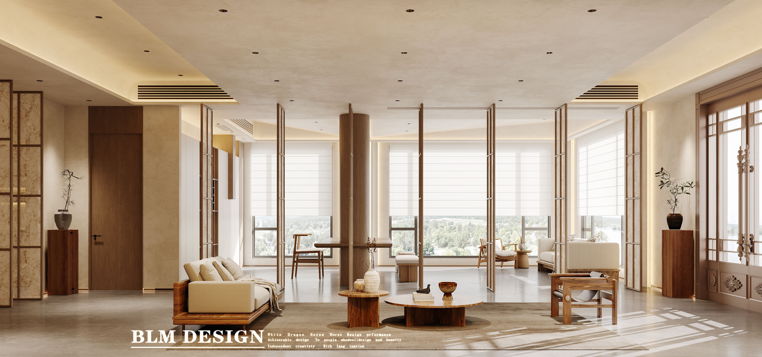 会所设计丨白龙马效果图-2