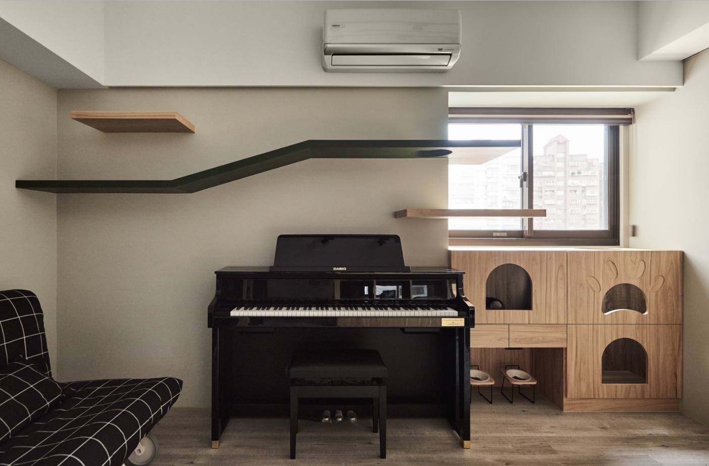 台北 90㎡现代家居,人猫共融的生活空间-44