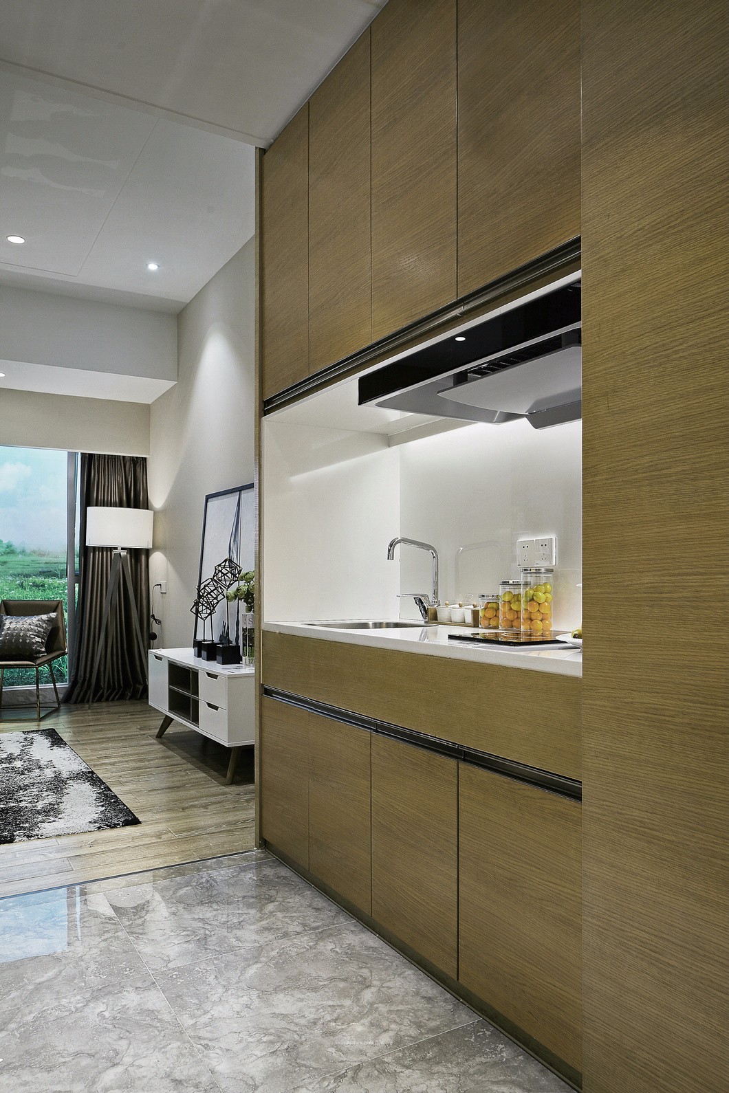 心境简单——24㎡现代北欧风格住宅  深圳市海大装饰集团有限公司-3