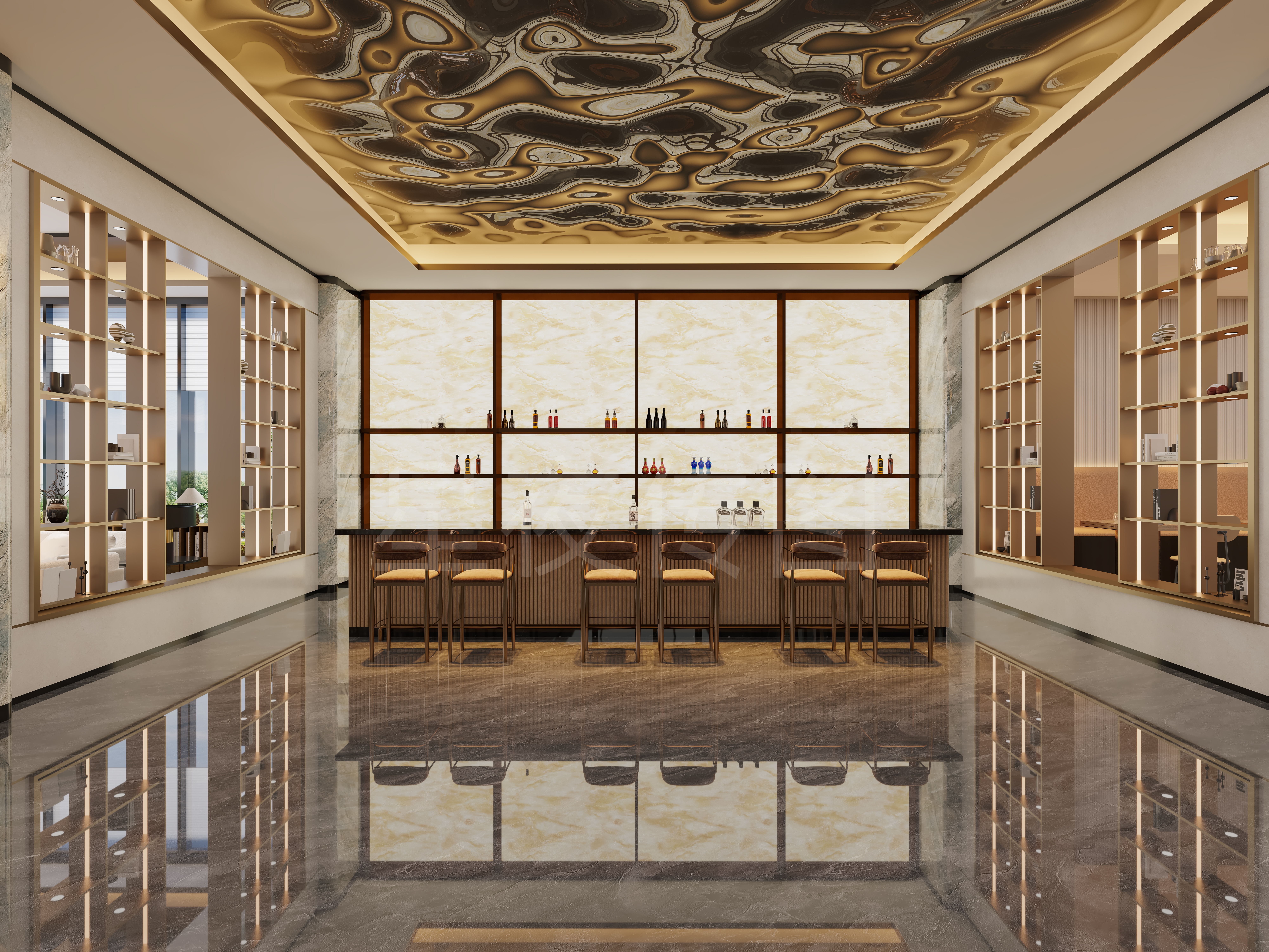 商务会所  效果图-3