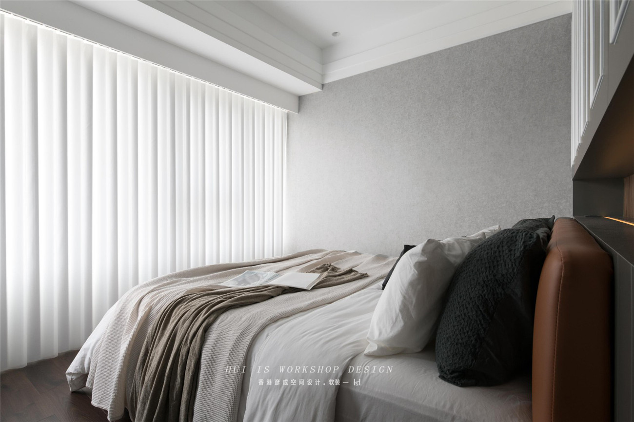 五口之家的三房改四房，明亮后现代风格书房成亮点-23