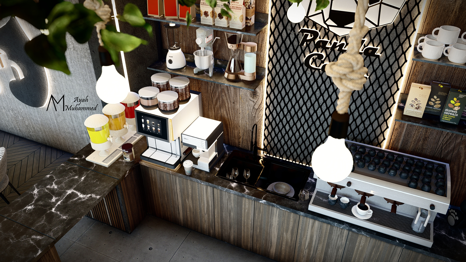 Panda Café 室内设计-12